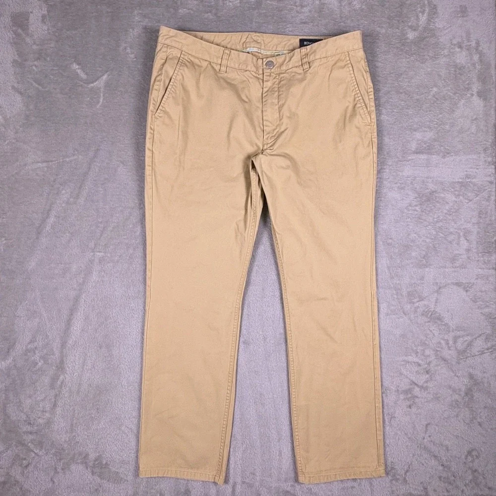 Bonobos Slim Fit Khaki Chinos Mens W38 L30 Tan Casual Pants‎ Tag 38x32 Golf Prep